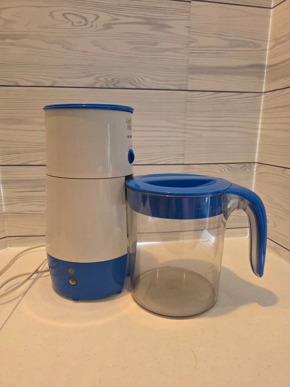 Mr. Coffee Iced Tea Maker + Pitcher Adjustable Brew Strength 3 Qt Tested Blue